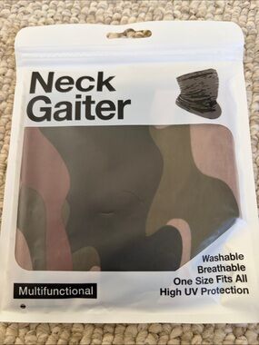 Multifunctional Camouflage Neck Gaiter - Green/Brown Camo
